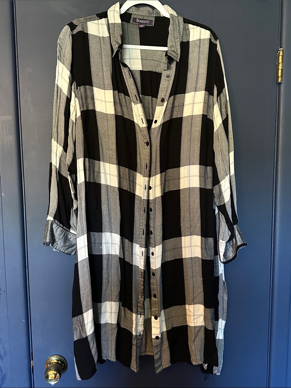 Maurice’s Women’s Long/duster length button-down shirt/dress